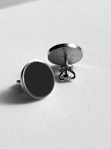 Kolczyki emaliowane Srebro 925° (rod) 929022ch