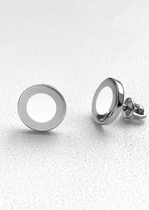 Сережки емаль Срібло 925° (родій) 929023б