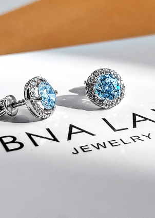 Сережки фіаніт Срібло 925° (родій) 929054г