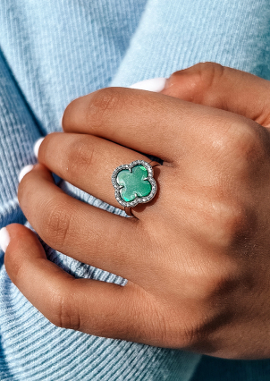 Каблучка онікс Срібло 925° (родій) 910195з