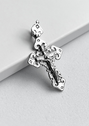 Підвіс без вставок Срібло 925° (родій) 2-0034.0.2