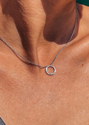 Кольє Фіаніт (5А) Золото 585° 812125б