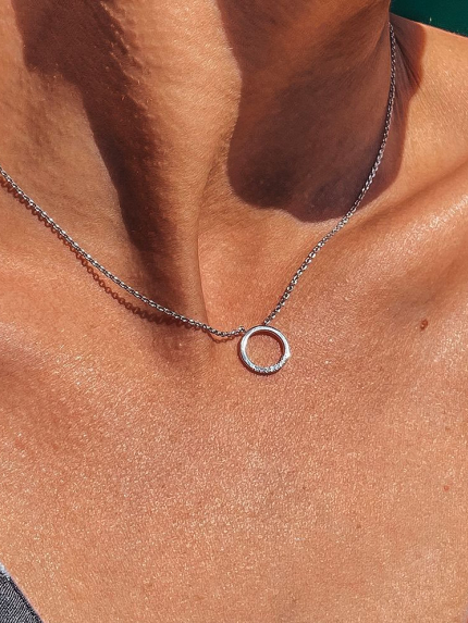 Кольє Фіаніт (5А) Золото 585° 812125б