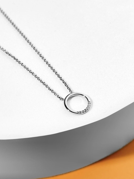 Кольє Фіаніт (5А) Золото 585° 812125б