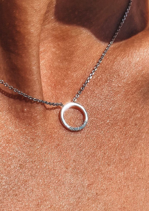 Кольє Фіаніт (5А) Золото 585° 812125б