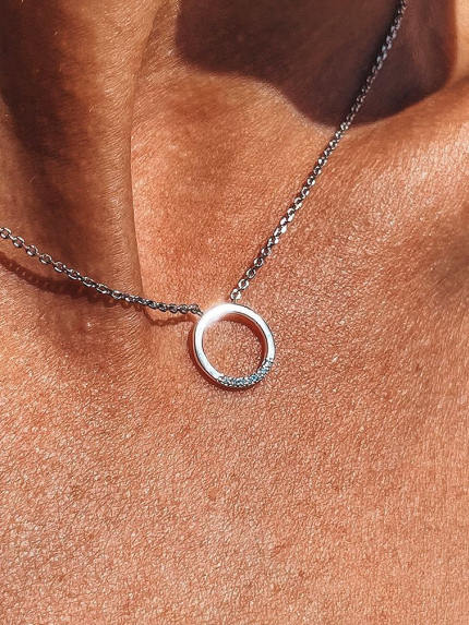 Кольє Фіаніт (5А) Золото 585° 812125б