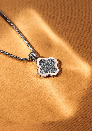 Підвіс фіаніт Срібло 925° золото 375° 000458