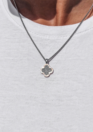 Підвіс фіаніт Срібло 925° золото 375° 000458