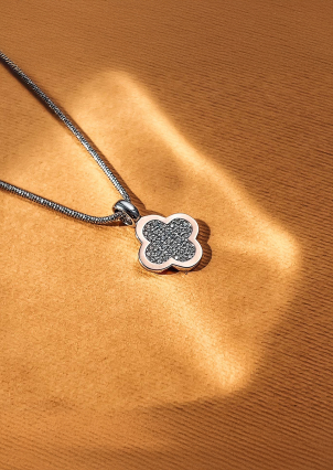 Підвіс фіаніт Срібло 925° золото 375° 000458