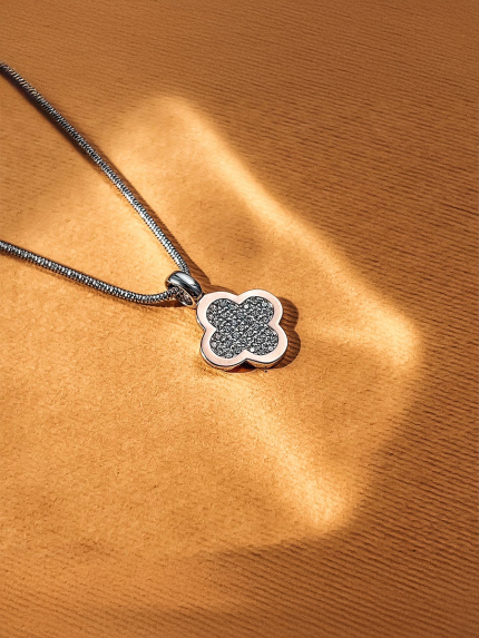 Підвіс фіаніт Срібло 925° золото 375° 000458