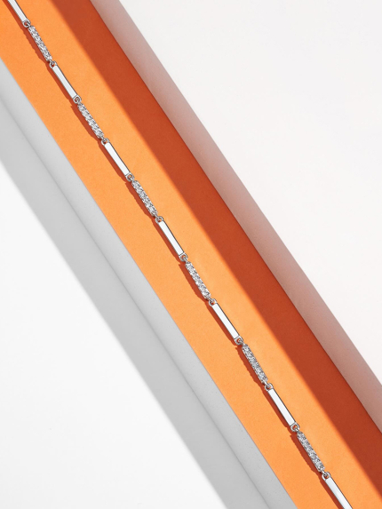 Sapphire bracelet Silver 925° (rhodium) 001016