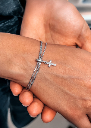 Підвіс фіаніт Срібло 925° (родій) 000998