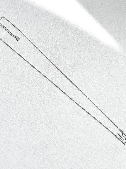 Кольє без вставок Срібло 925° (родій) 001353