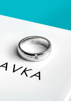 Каблучка Фіаніт (5А) Срібло 925° (родій) 4621110