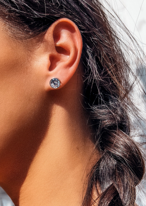 Сережки Фіаніт (5А) Срібло 925° (родій) APE33P8