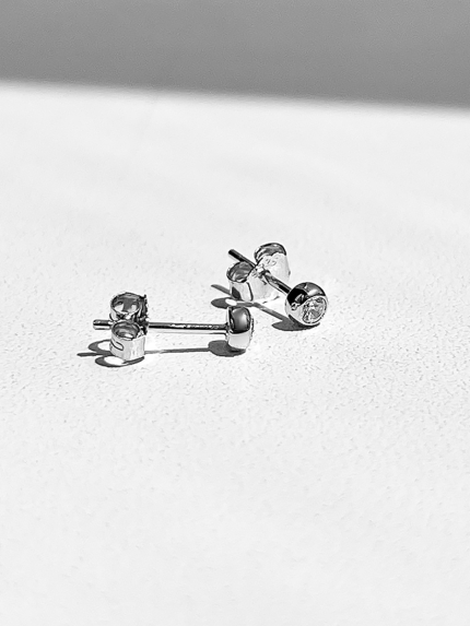 Сережки фіаніт Срібло 925° (родій) APE33P2