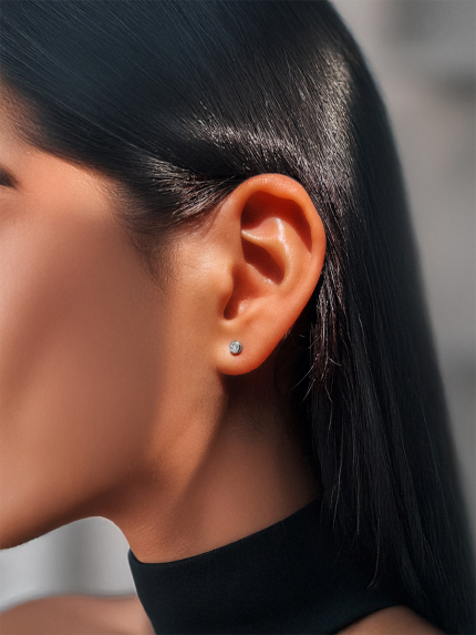 Сережки фіаніт Срібло 925° (родій) APE33P2