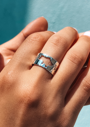 Каблучка без вставок Срібло 925° 001213