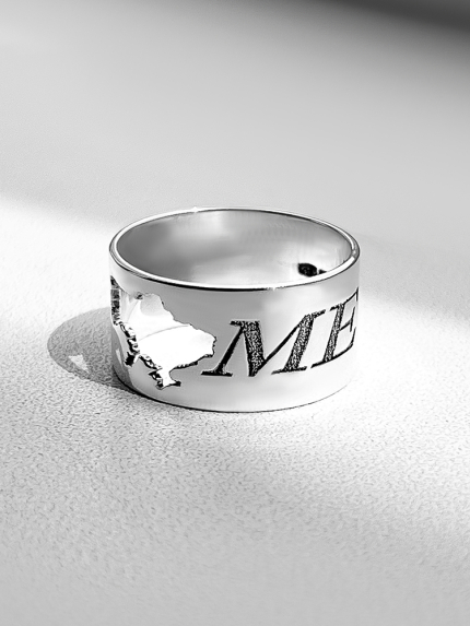 Каблучка без вставок Срібло 925° 001213