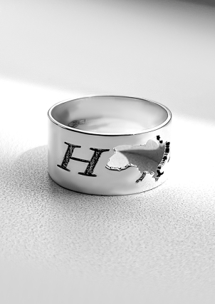 Каблучка без вставок Срібло 925° 001213