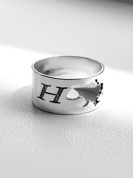 Каблучка без вставок Срібло 925° 001213