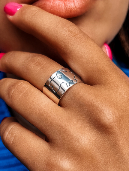 Каблучка без вставок Срібло 925° S0001/7