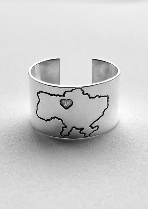 Каблучка без вставок Срібло 925° S0001/7