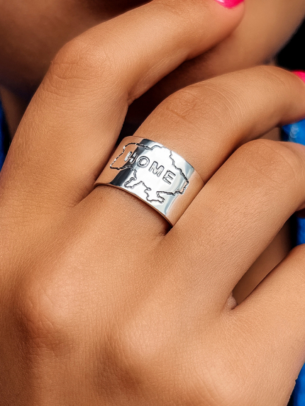 Каблучка без вставок Срібло 925° S0001/8