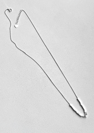 Кольє без вставок Срібло 925° (родій) 190119