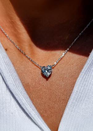 Кольє Фіаніт (5А) Срібло 925° (родій) 190037