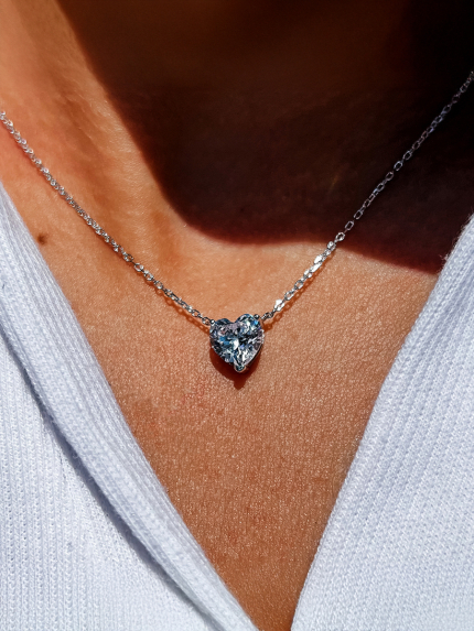 Кольє Фіаніт (5А) Срібло 925° (родій) 190037