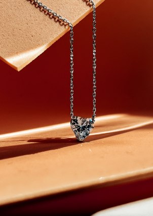 Кольє Фіаніт (5А) Срібло 925° (родій) 190037