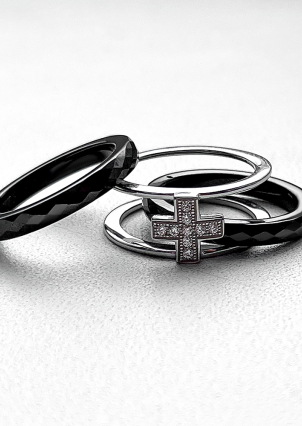 Каблучка срібло 925°/ ювелірна кераміка 1629ч057а