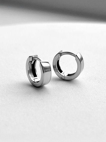 Kolczyki bez wkładek Srebro 925° (rod) 108110