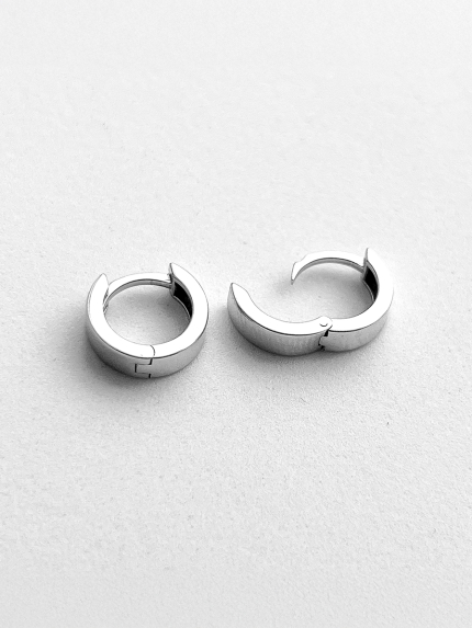 Kolczyki bez wkładek Srebro 925° (rod) 108110