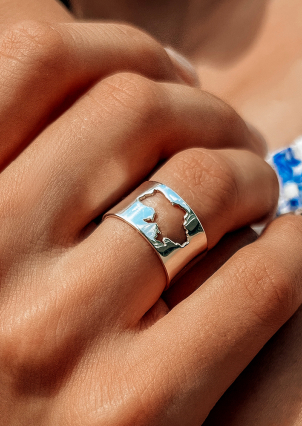 Каблучка без вставок Срібло 925° 012131