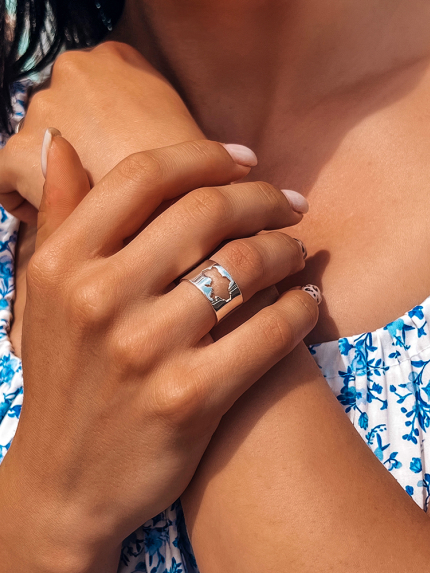 Каблучка без вставок Срібло 925° 012131