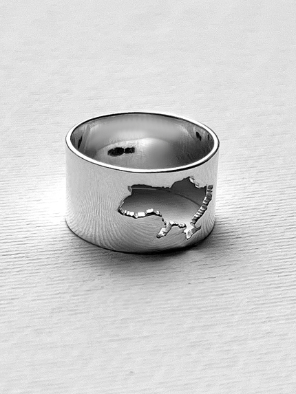 Каблучка без вставок Срібло 925° 012131