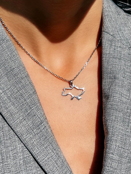 Підвіс без вставок Срібло 925° (родій) 001425