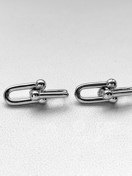 Earrings without inserts Silver 925° (rhodium) 520901