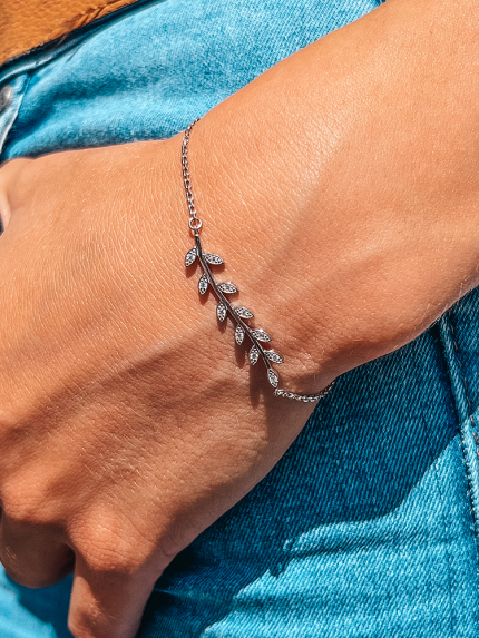 Sapphire bracelet Silver 925° (rhodium) 4689