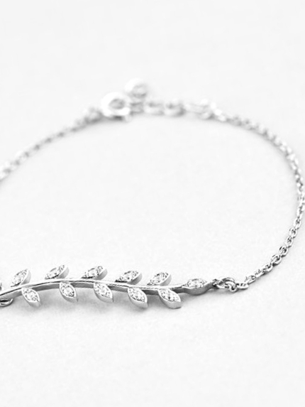Sapphire bracelet Silver 925° (rhodium) 4689