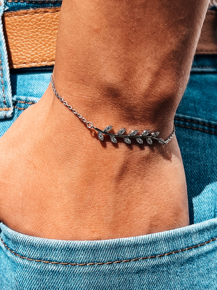 Sapphire bracelet Silver 925° (rhodium) 4689