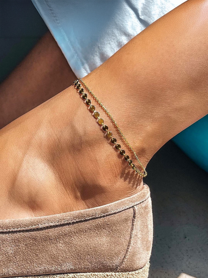 Браслет без вставок Срібло 925° (позолота) SA15G