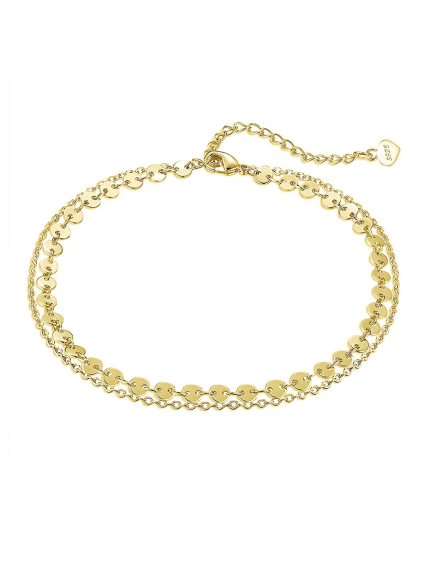 Браслет без вставок Срібло 925° (позолота) SA15G
