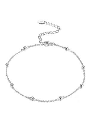 Браслет без вставок Срібло 925° (родій) SA05P