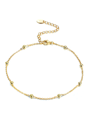 Браслет без вставок Срібло 925° (позолота) SA05G