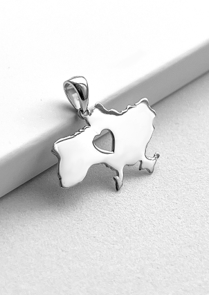 Підвіс без вставок Срібло 925° (родій) 001422