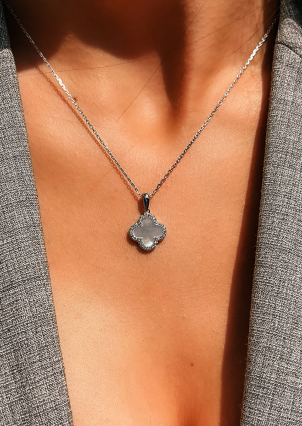 Підвіс перламутр Срібло 925° (родій) 954034б