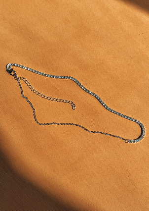 Кольє фіаніт Срібло 925° (родій) 560274